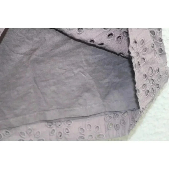 Garnet Hill Gray Eyelet Dress-Size 10-Lined - Picture 4 of 8